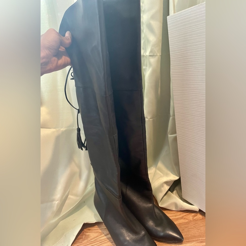 Small Heel Knee High Boots